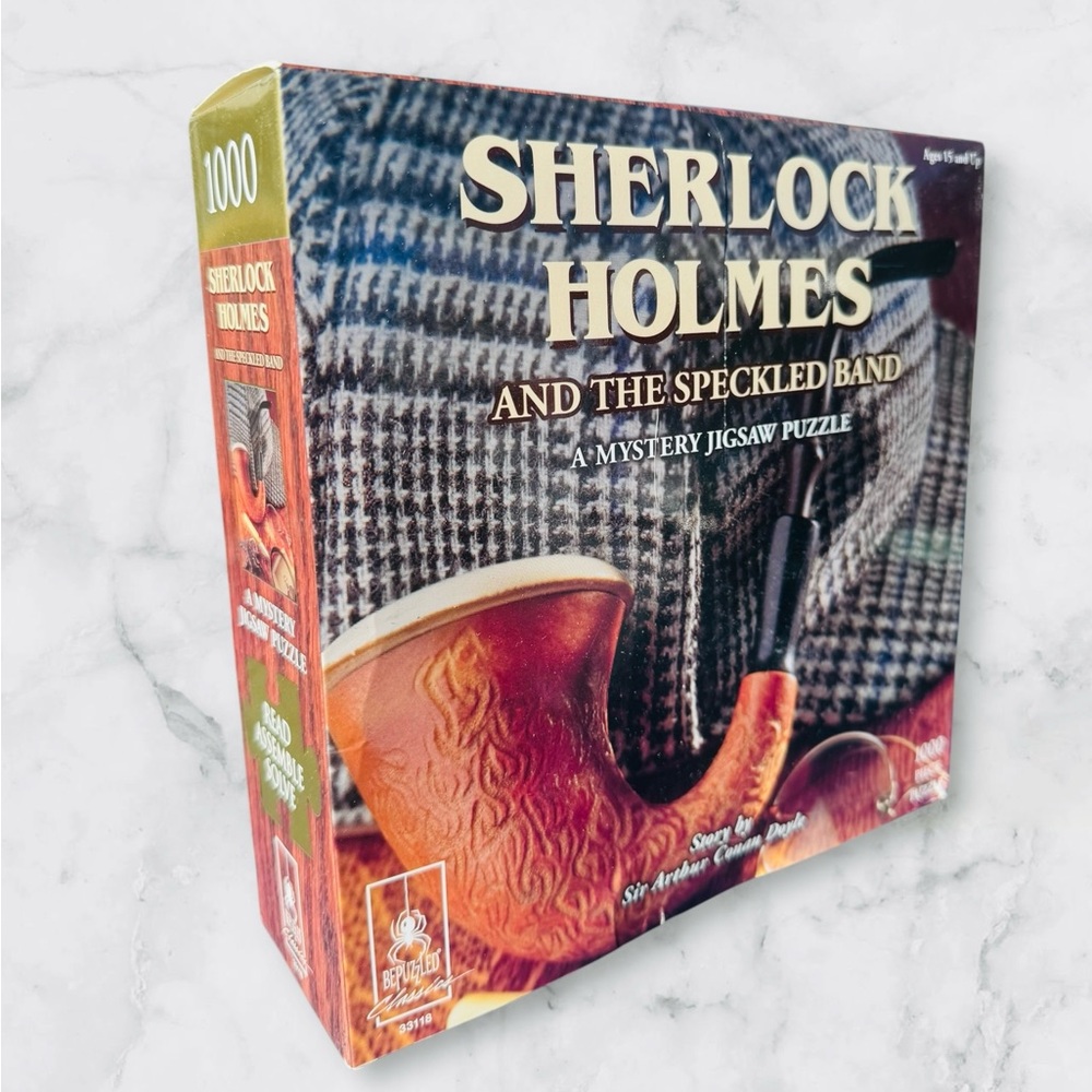 Bepuzzled Mystery Jigsaw Puzzle 1000 Piece Sherlock Holmes The Speckled Band